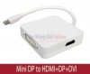 Cáp chuyển đổi Mini DisplayPort sang HDMI+DP+DVI