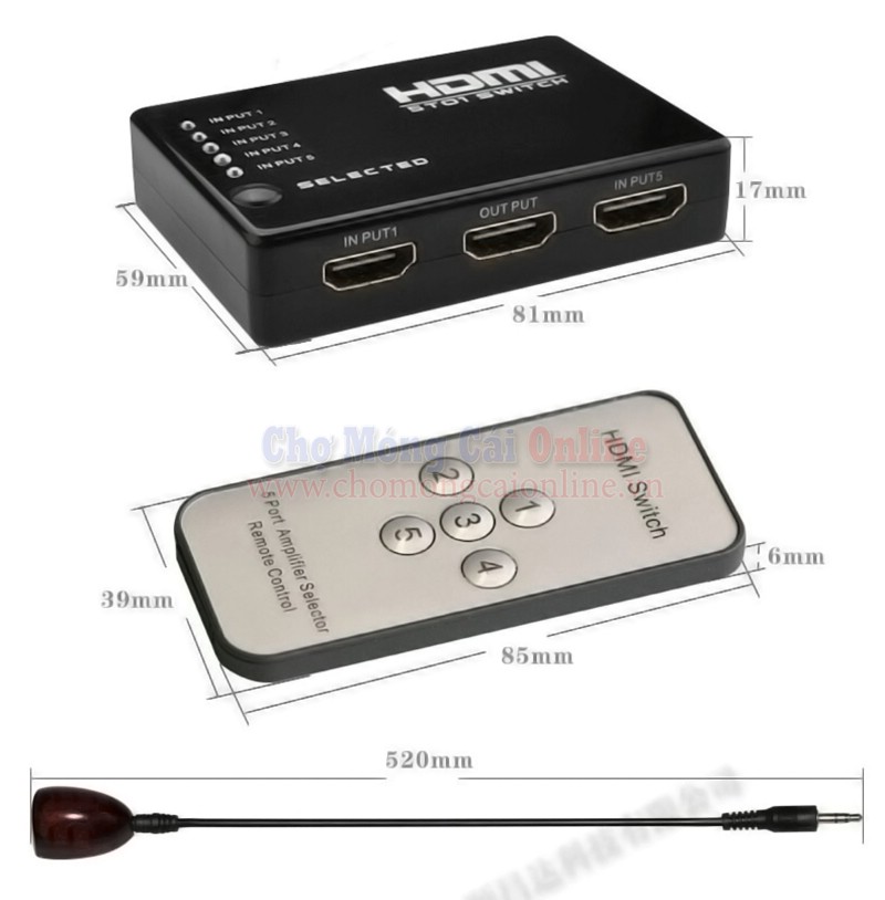 HDMI Switch 5to1 chomongcaionline (1)