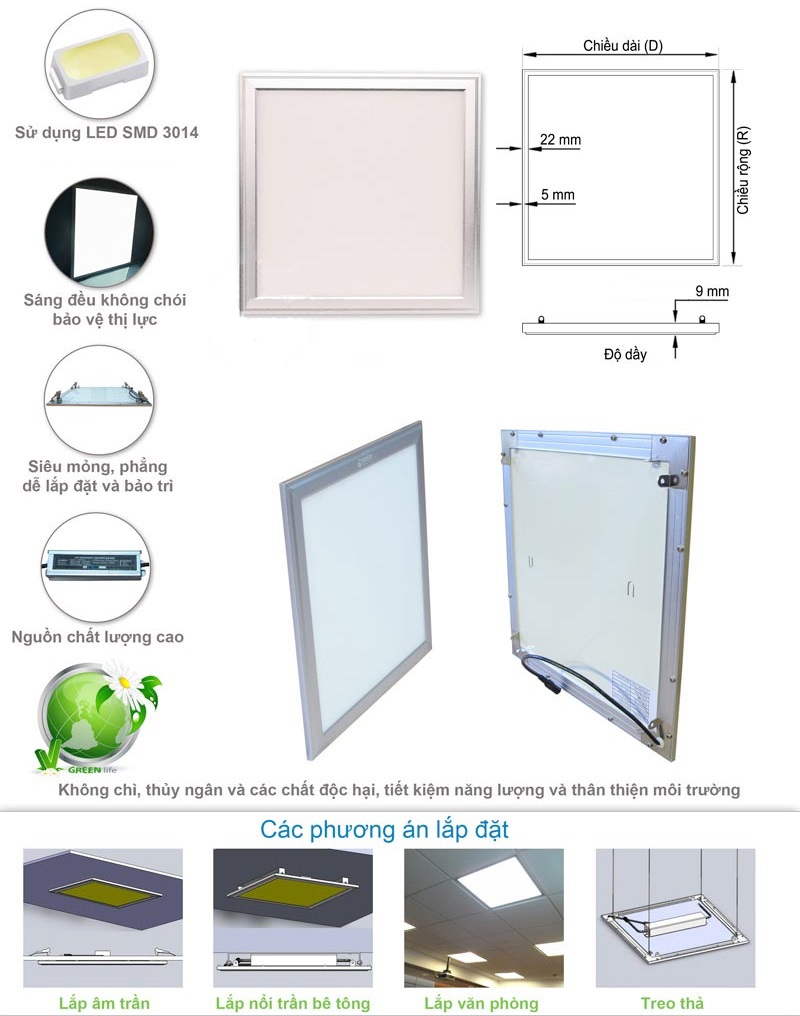 den led panel 18W 30x30 1