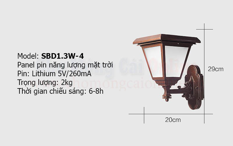 Đèn trang trí gắn tường SBD1.3W-4