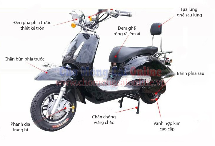 xe may dien cao cap hien dai xd009 4