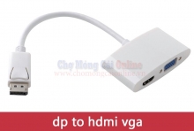 Cáp chuyển đổi DisplayPort sang HDMI+VGA